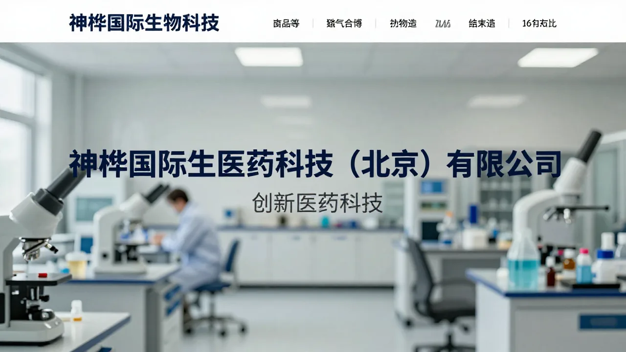 神桦国际生物医药科技（北京）有限公司 首页主视觉